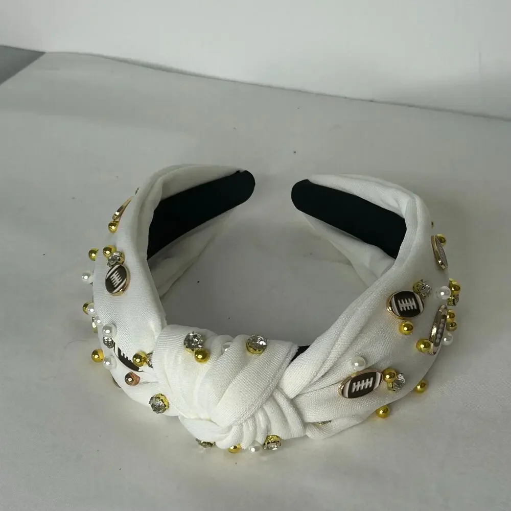 Handmade knotted rhinestones